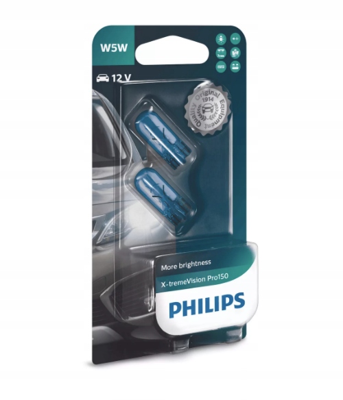 Philips Żarówki W5W X-Treme Vision Pro150 +150%
