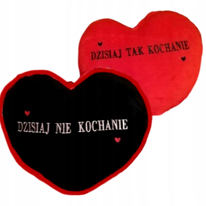 

Pluszowe Serce Poduszka Dzisiaj Tak /nie Kochanie