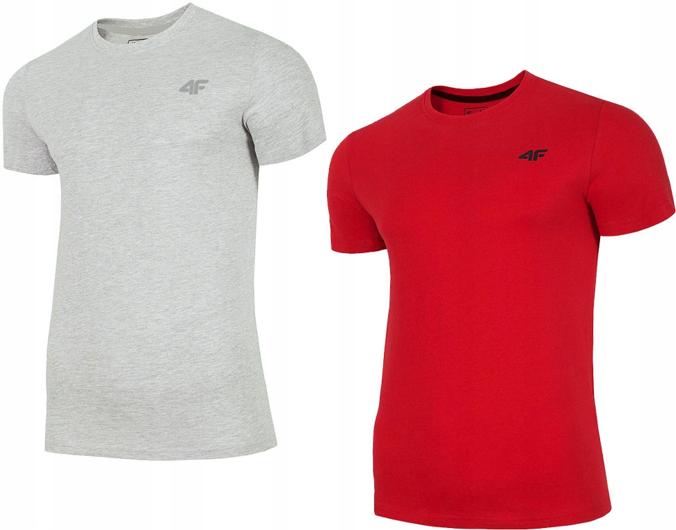 

4F Koszulka Męska Zestaw 2szt T-shirt r.S