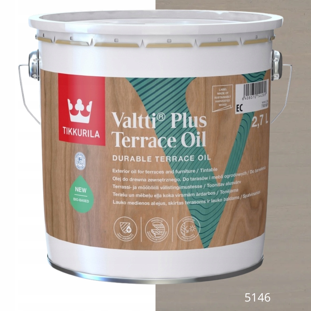 Tikkurila Olej Na Dřevo Valtti Plus Terrace Oil 2,7 L Barva 5146