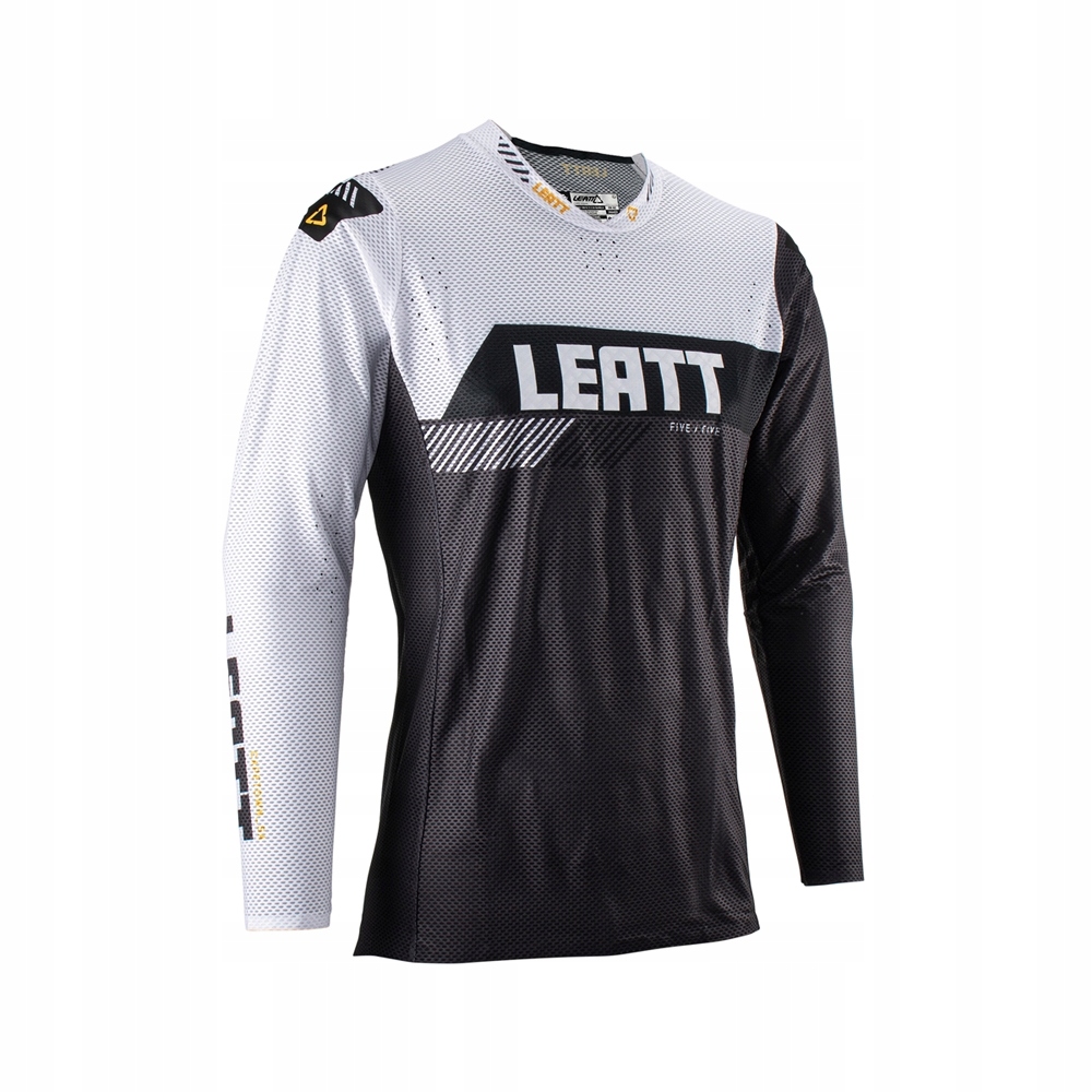 Leatt Tričko Moto 5.5 Ultraweld Jersey Graphite Farba Biela/čierna Veľkosť