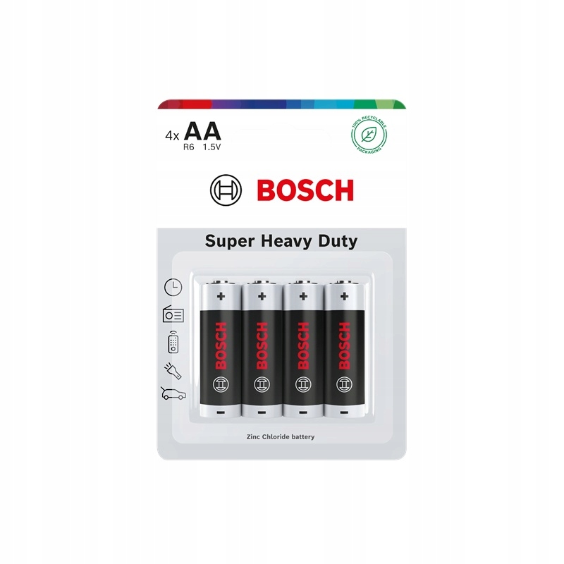 Baterie Aa 1.5V Heavy Duty 4 szt blister Bosch R6