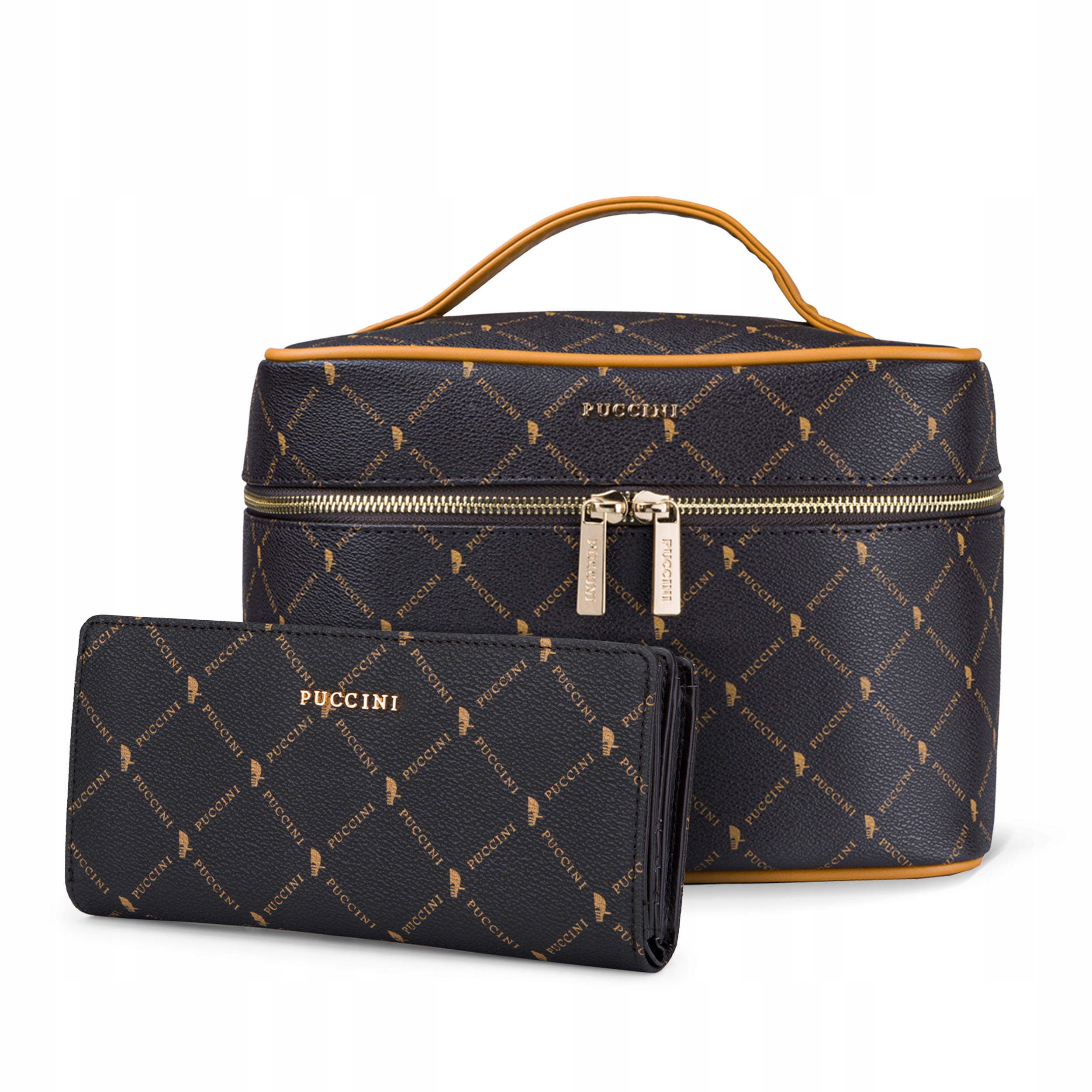 Portfel Damski Ekoskóra Kosmetyczka Damska Zestaw Puccini