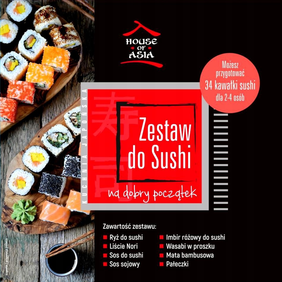

Zestaw Do Sushi House Of Asia Starter Na 34 Rolki