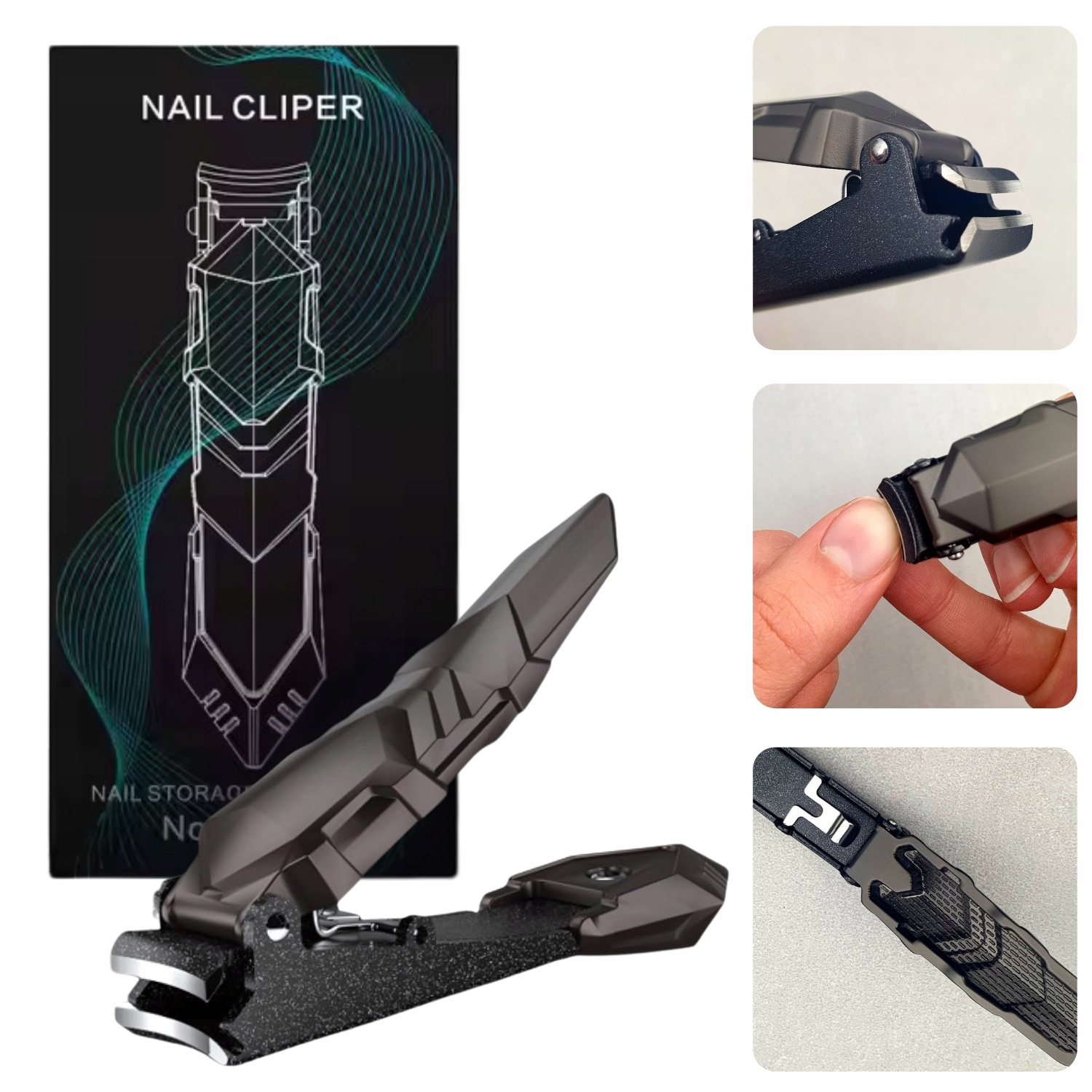 CĘGI OBCINACZKA CĄŻKI OBCINACZ TYTAN MOCNY DO GRUBYCH PAZNOKCI MANICURE