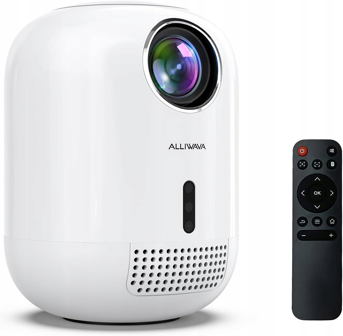 PROJEKTOR ALLIWAVA PR350 WIFI 6 BLUETOOTH 4K 1080P KINO DOMOWE