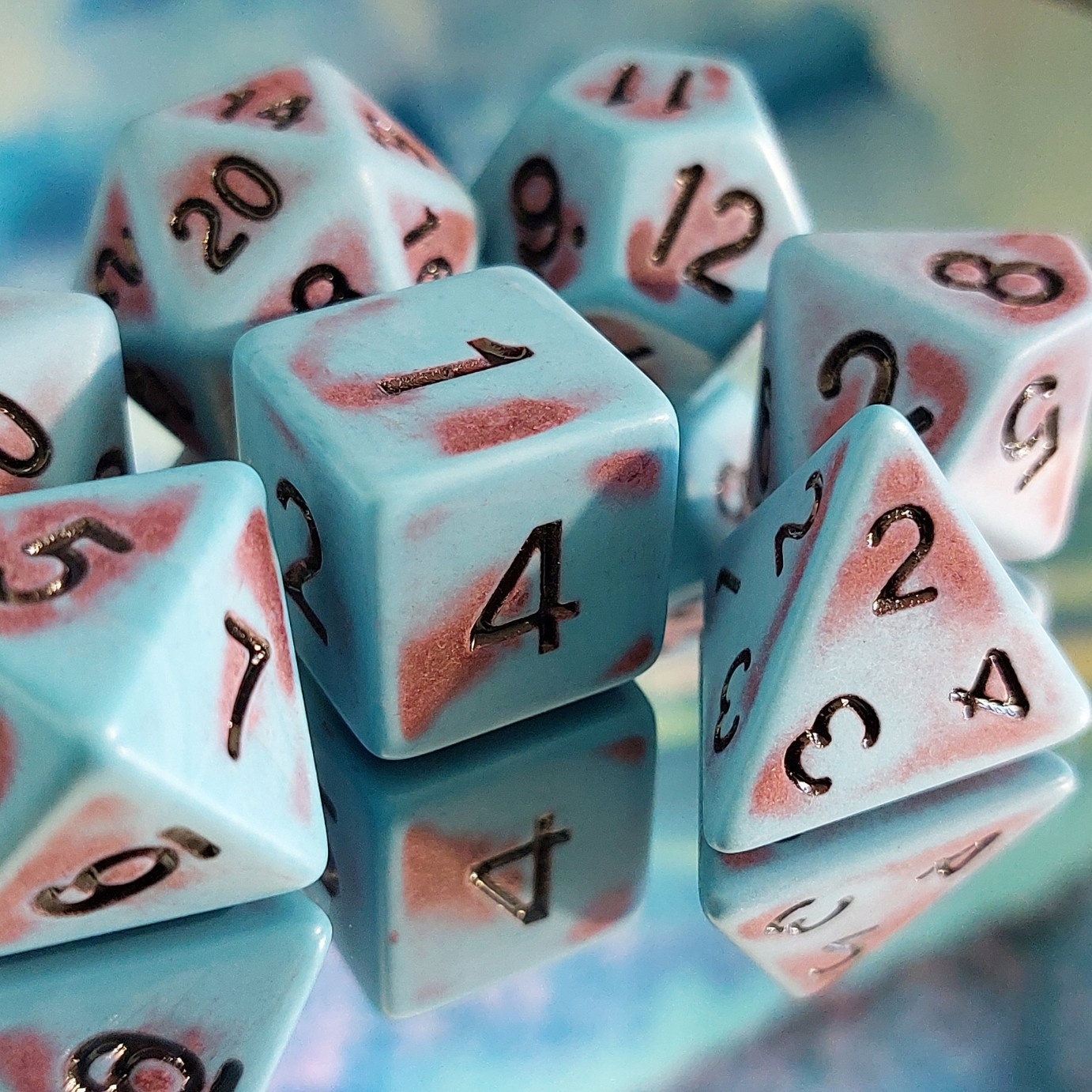 NIEBO I PIEKŁO ZESTAW 7 KOŚCI KOSTEK RPG Producent RGFK