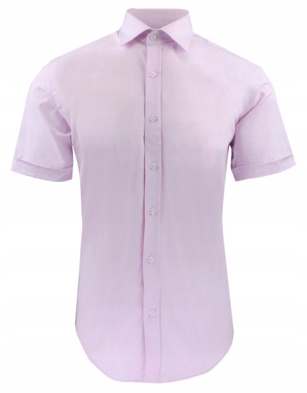 Elegantní vypasovaná košile s krátkým rukávem Quickside růžová 39/170-176