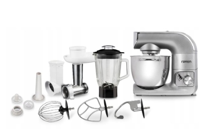 Zestaw Raven ERW002X 1200W robot kuchenny planetarny 5,5l maszynka blender