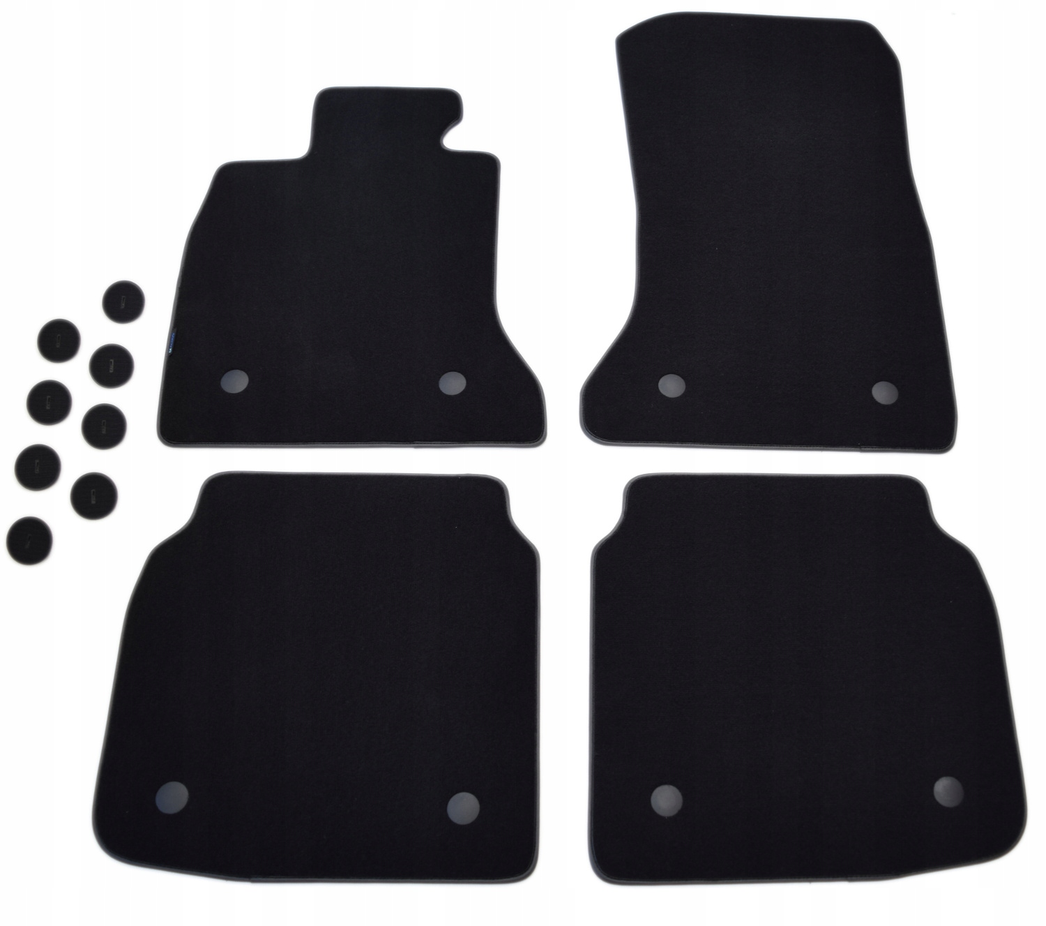 Bmw F02 2008-2015 Rwd Suchý Zip Grafitové velurové koberce Diamond.