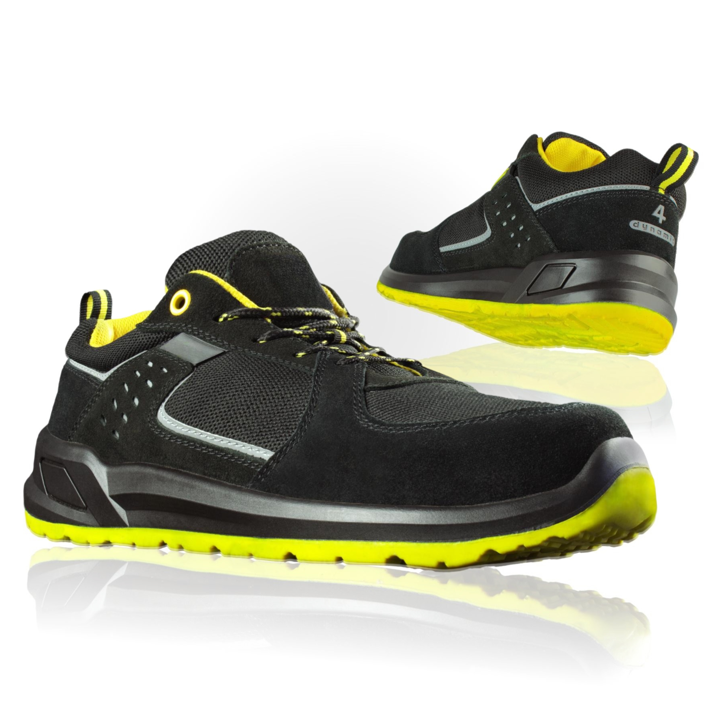 Pracovní obuv S1 Polobotky kožené sportovní prodyšné semišové s špičkou 44