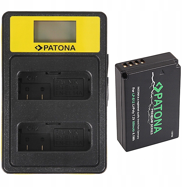 Akumulator Patona LP-E12 Canon M2 M10 M50 + ładowa