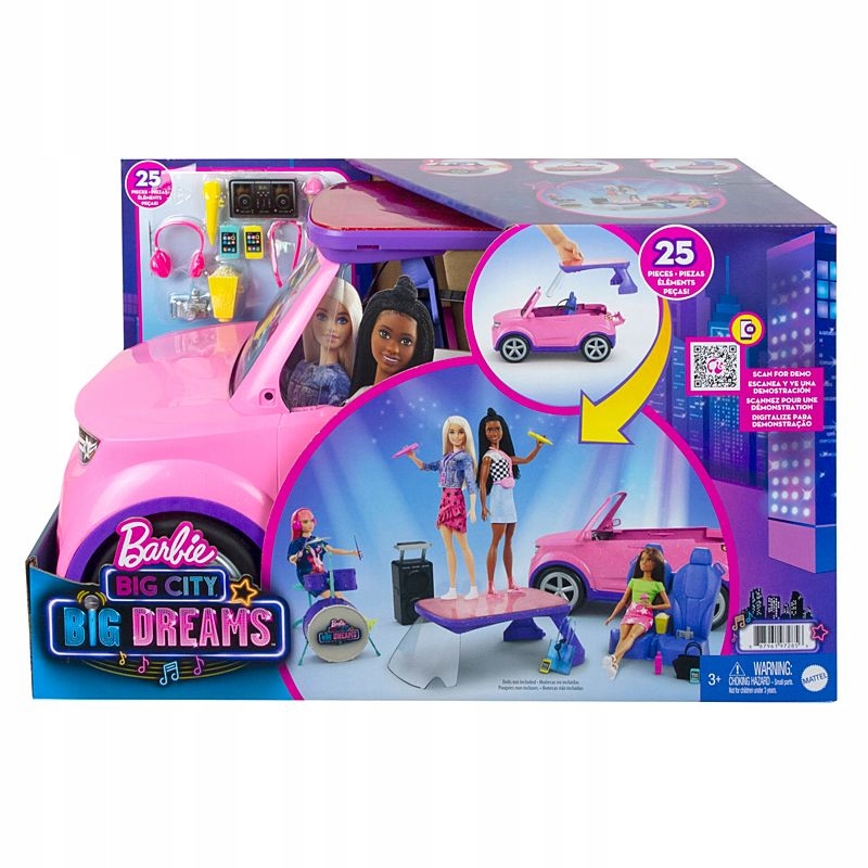 

Barbie Big City Samochód Koncertowa scena GYJ25