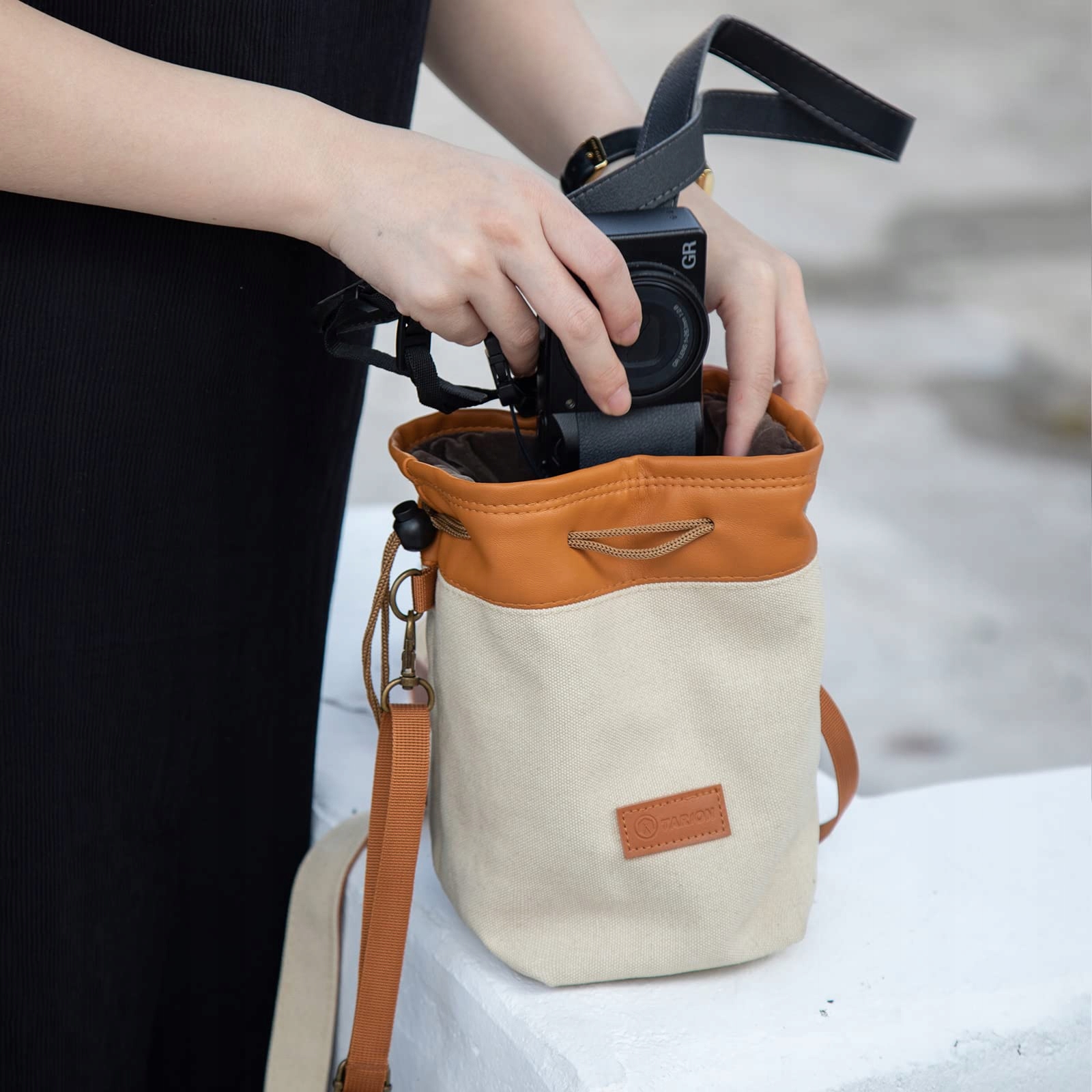 TARION Torba Na Obiektyw Z Paskiem Ochronna Torba Na Obiektywy DSLR — miniatura 7
