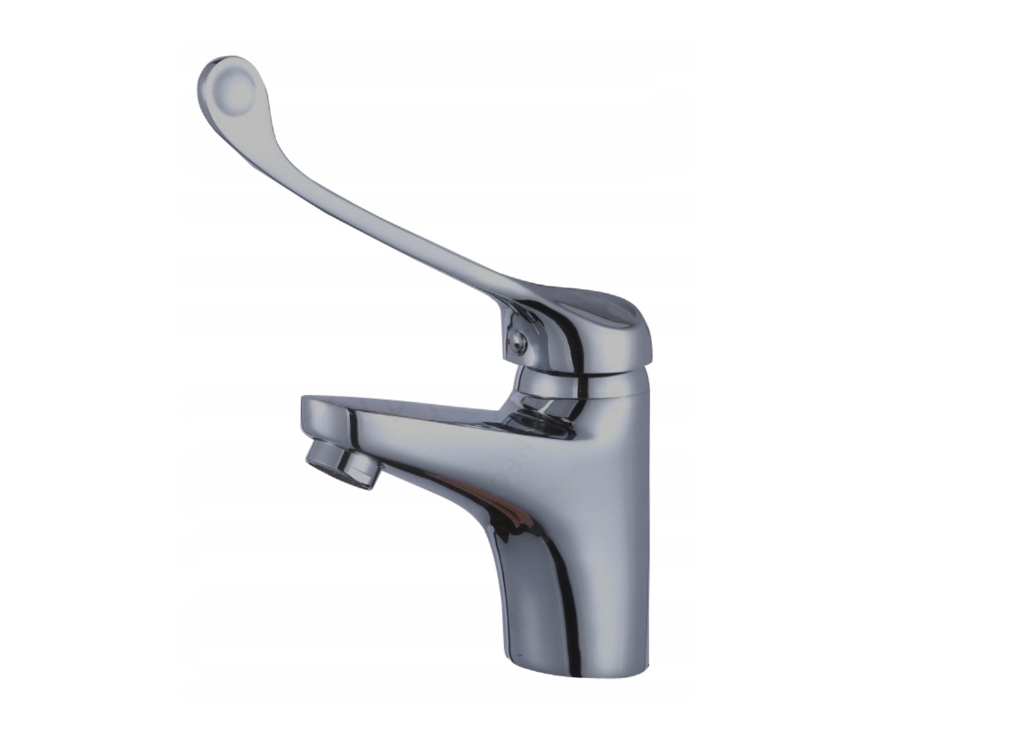Zdravotnická Umyvadlová Baterie Pro Osoby Se Zdravotním Postižením S Dlouhou Rukojetí, Chrom