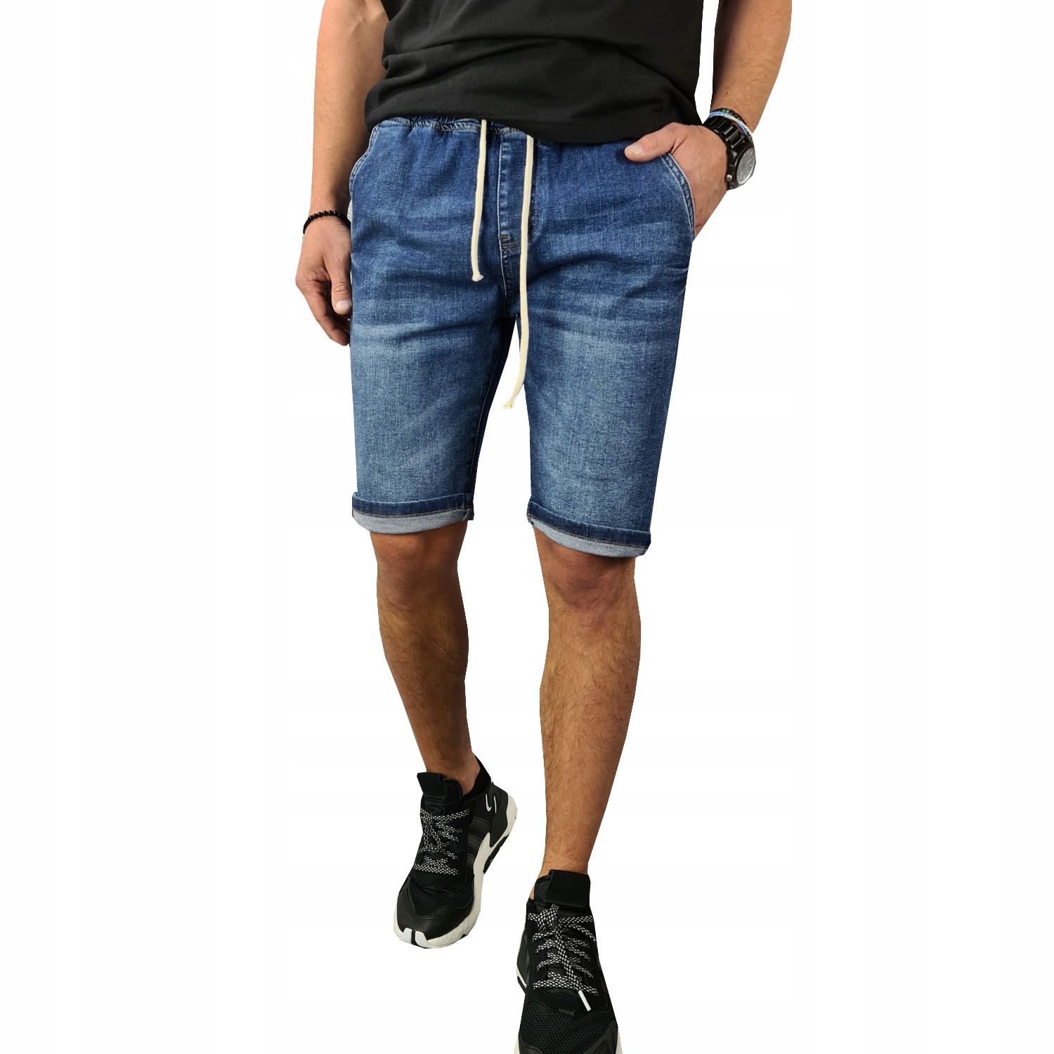 SPODENKI JEANSOWE MODNE WYWIJANE MOCNE 029 - M Marka Distribution4you