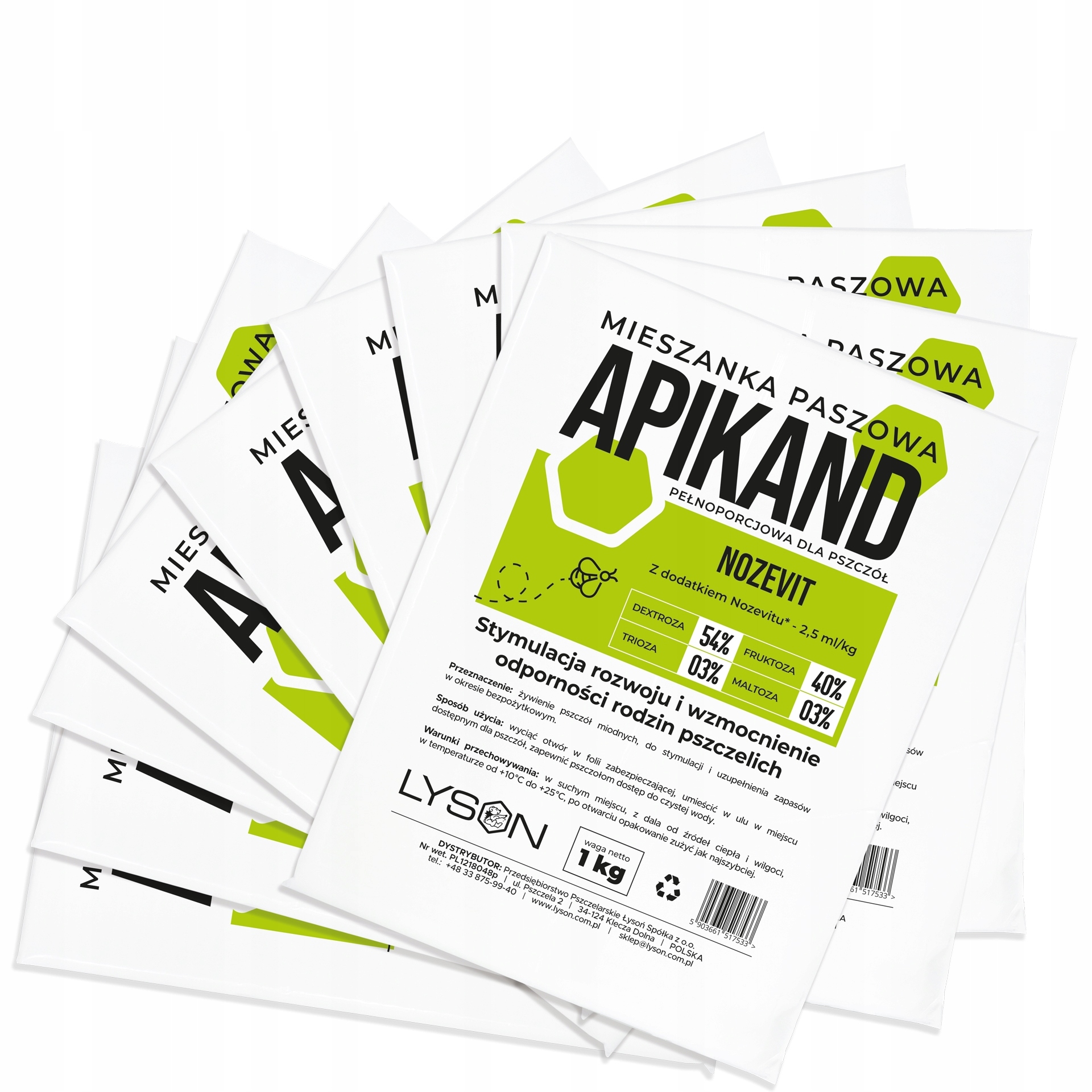 Apikand Bf s nožem těsto 10 x 1 kg Krmivo pro včely