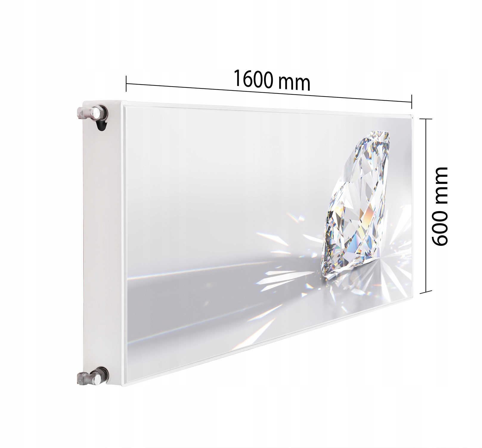 Magnetická Krytka Na Radiátor 160x60 Diamantová Podložka Magnet