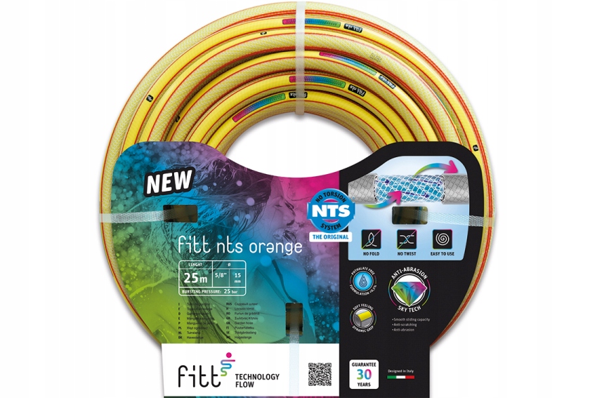 Wąż Ogrodowy Nts Orange 1/2 50M Nie Skęcający
