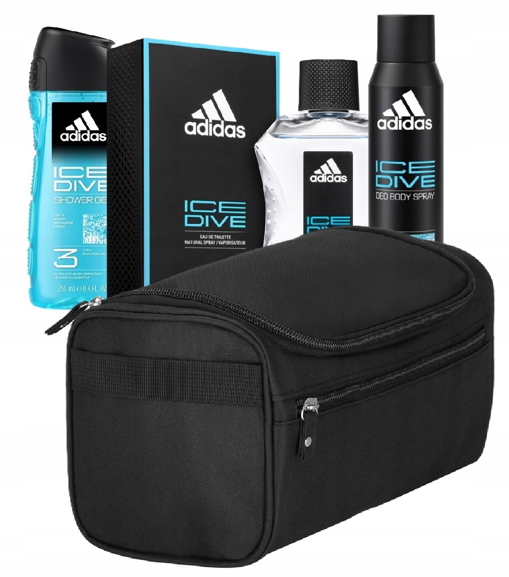 Adidas Zestaw Z Kosmetyczką Ice Dive Edt 4w1