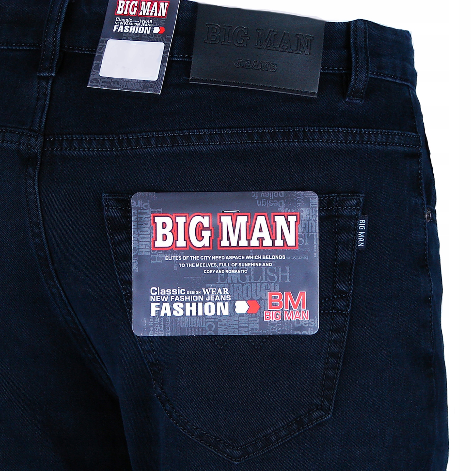 SPODNIE MĘSKIE JEANSOWE GRANAT W32 L30 W84-86 cm Rozmiar 32/30