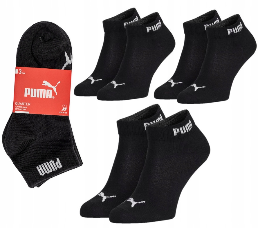 

Skarpetki 3/4 za kostkę Puma 3 Pary Oryginał 35-38