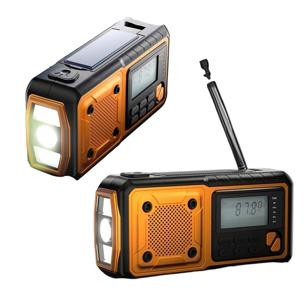 Kompaktní rádio 10 W s baterií 4000 mAh, páskem a nabíjecím kabelem