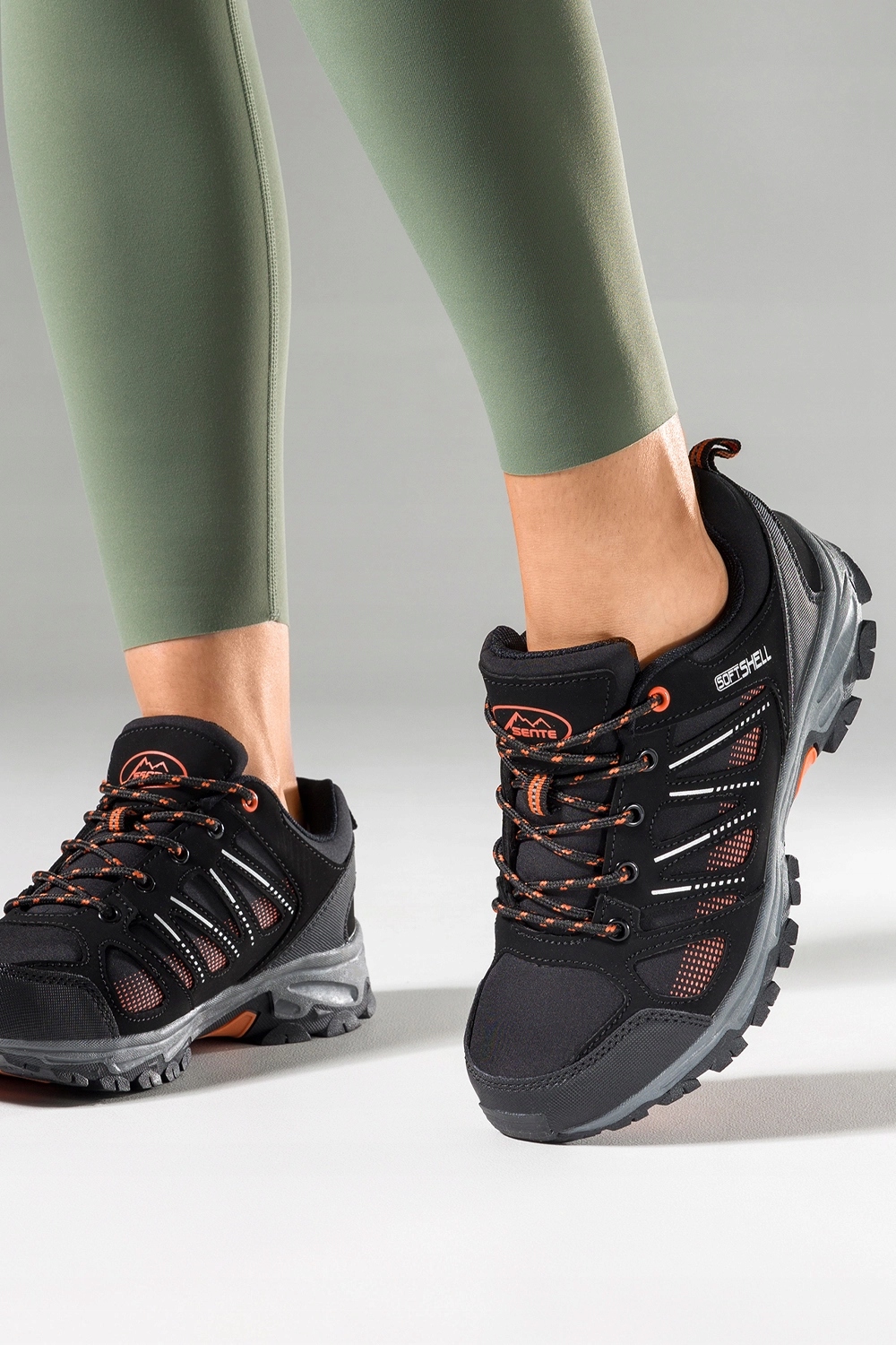 TREKKINGOWE BUTY SPORTOWE DAMSKIE SOFTSHELL SZNUROWANE LEKKIE WYGODNE r 36 Rozmiar 36