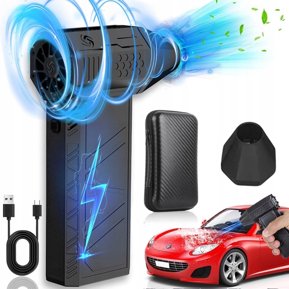 Dmuchuś Mini Dmuchawa Turbo Odkurzacz Samochodowy Ręczny 130000 Rpm