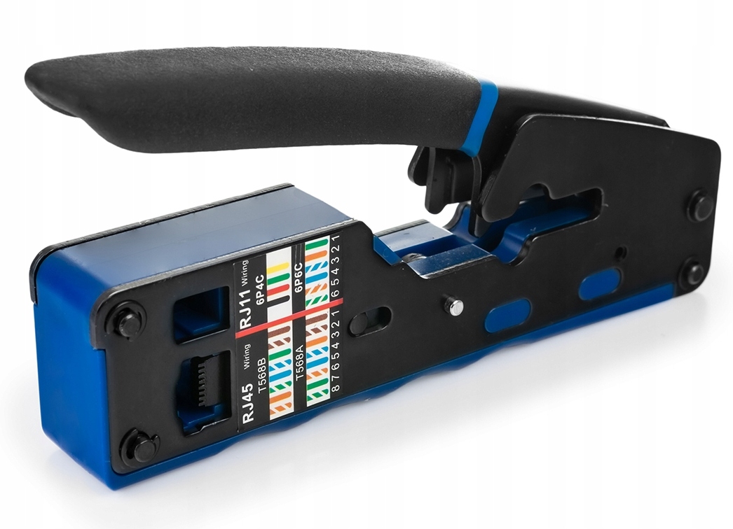 Zaciskarka Zaciskacz Wtyków LAN RJ RJ45 RJ11 RJ12 Kod producenta Zaciskarka RJ45 RJ11 RJ12 NT-CT03