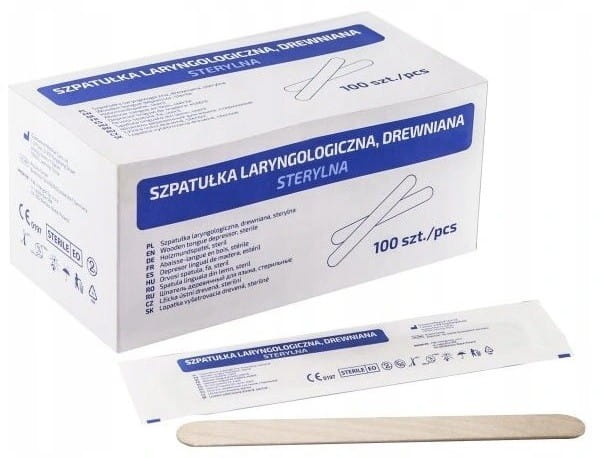 

Szpatułki, patyczki laryngologiczne jałowe a100szt