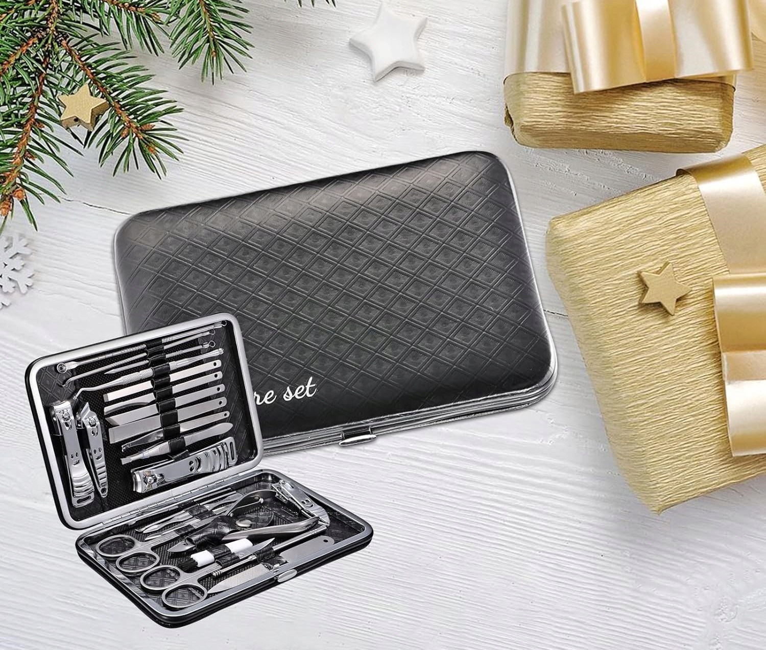 Profesionální Sada Na Manikúru Pedikúra 23 Kusů Nástrojů Na Nehty