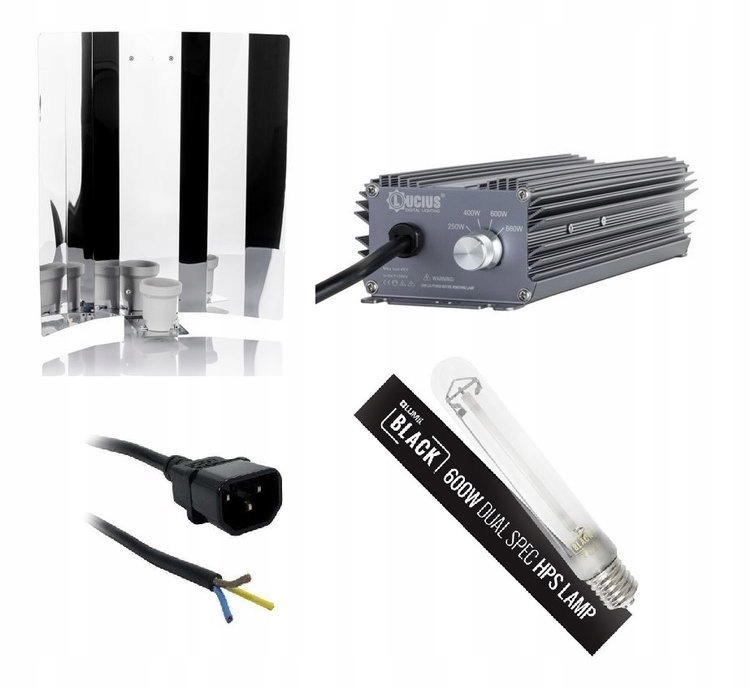 

Zestaw Hps 600W lampa do roślin sodowa growbox