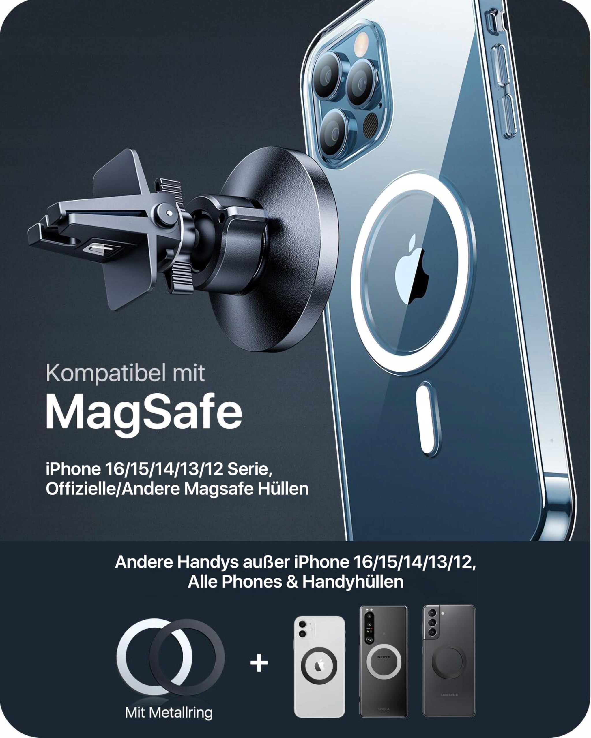 ANDOBIL Uchwyt Samochodowy MagSafe Magnetyczny Do iPhone Android Smartfony — miniatura 4