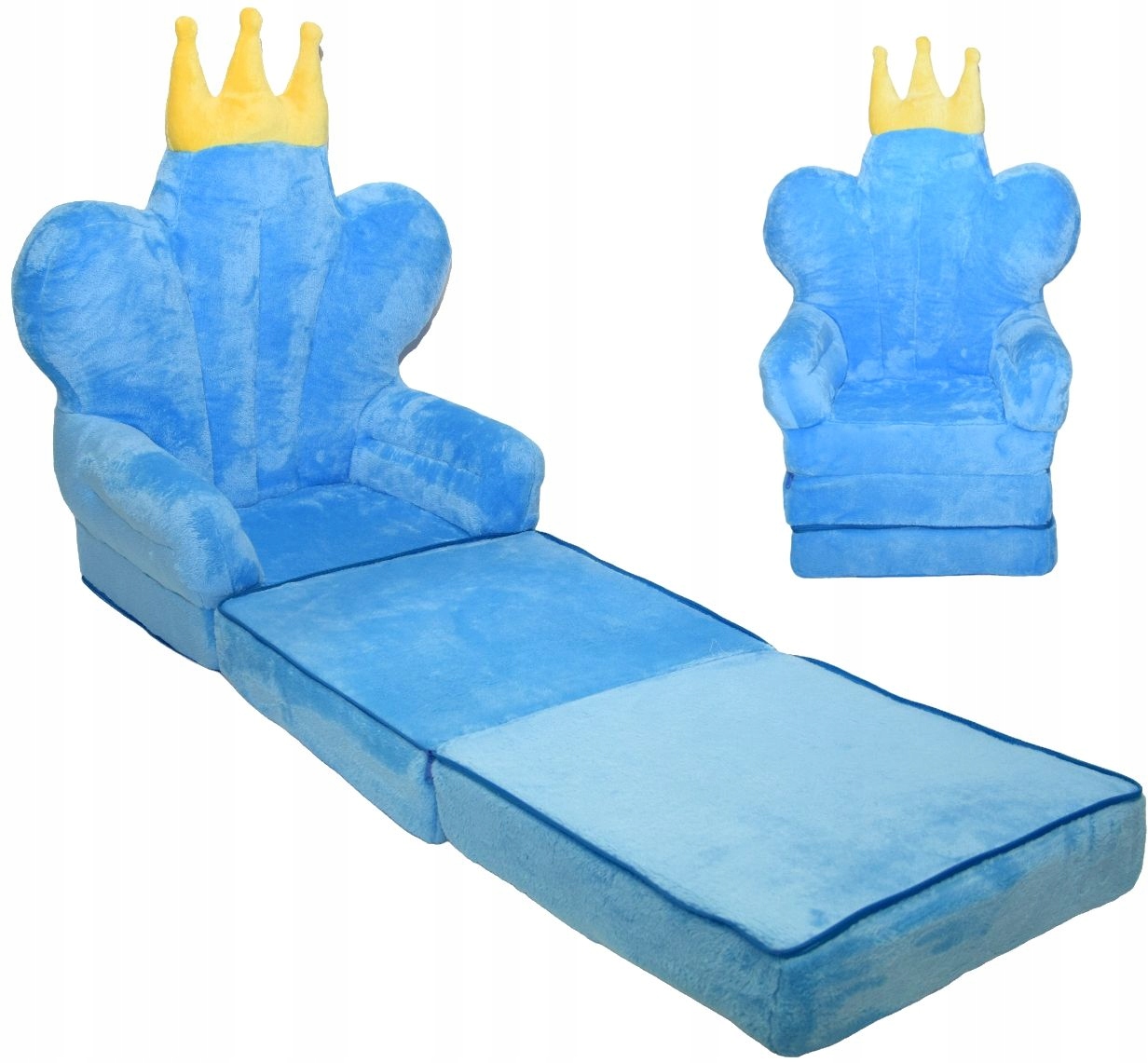 

Fotel Fotelik Pluszowy Rozkładany Pufa XXL Gigant