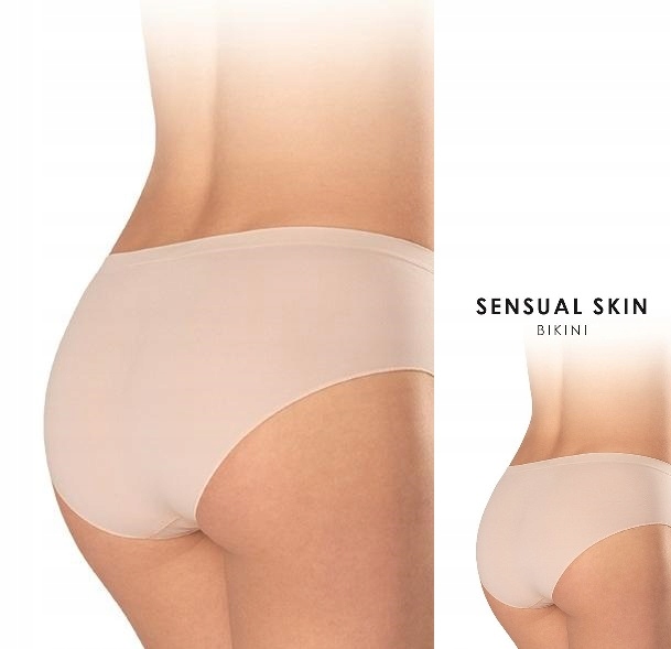 

Figi Gatta Sensual Skin Bikini bezszwowe L Beż