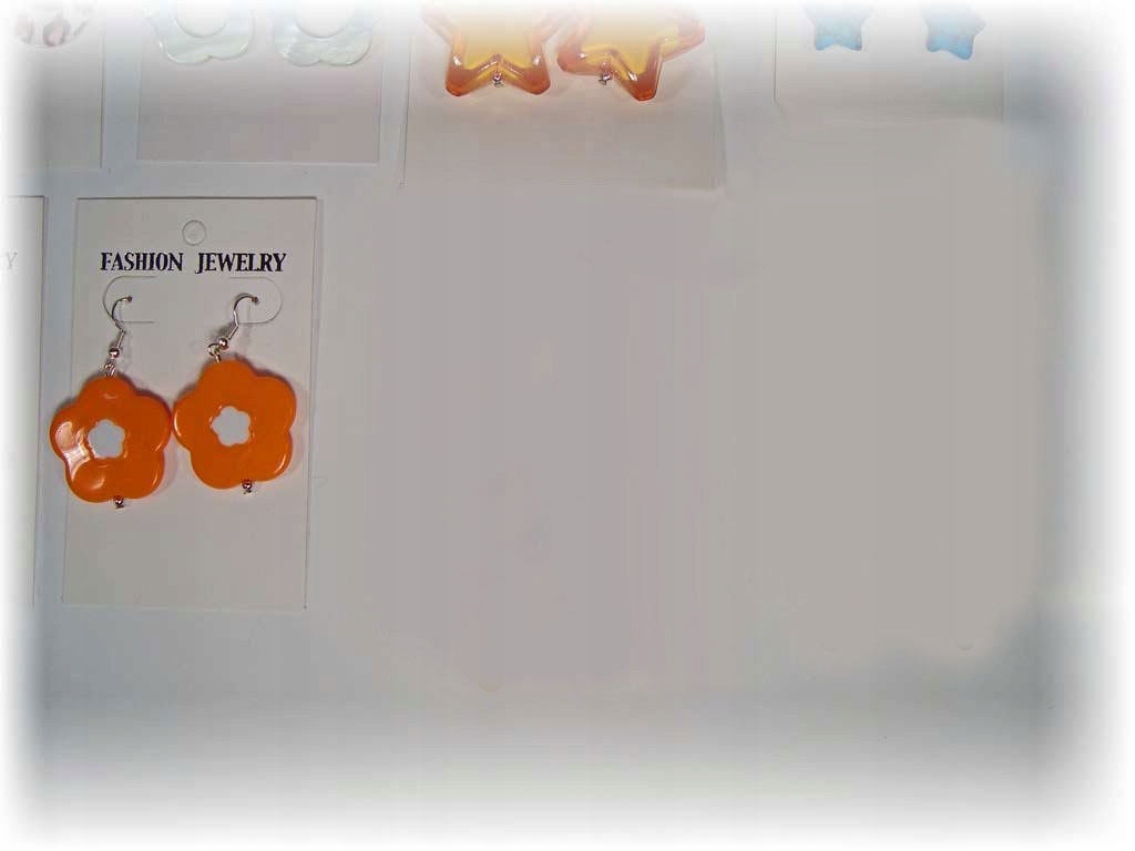 KOLOROWE KOLCZYKI ROŻNE ŁEZKI GWIAZDKI KWIATKI Kolor dominujący wielokolorowy