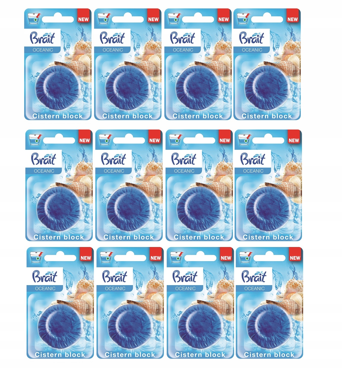 

Kostka Do Wc Spłuczki Barwiąca Wodę Zestaw 12X50G