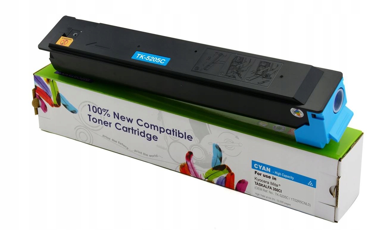 Toner Niebieski do Kyocera 356ci 358ci Zamiennik 12K TK5205 Cartridge We