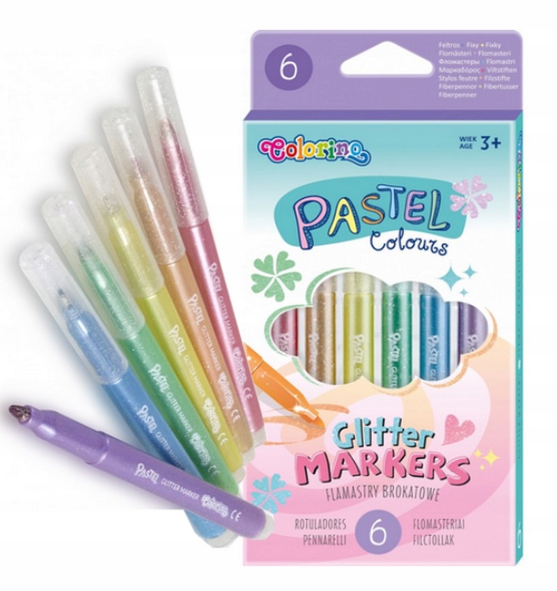 

Colorino Flamstry Brokatowe Pastelowe 6 kol 82565