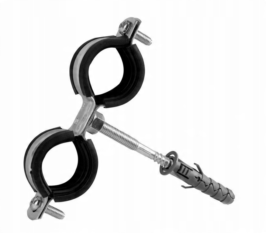 

Obejma z gumą podwójna 3/4 cala uchwyt 25 29 mm