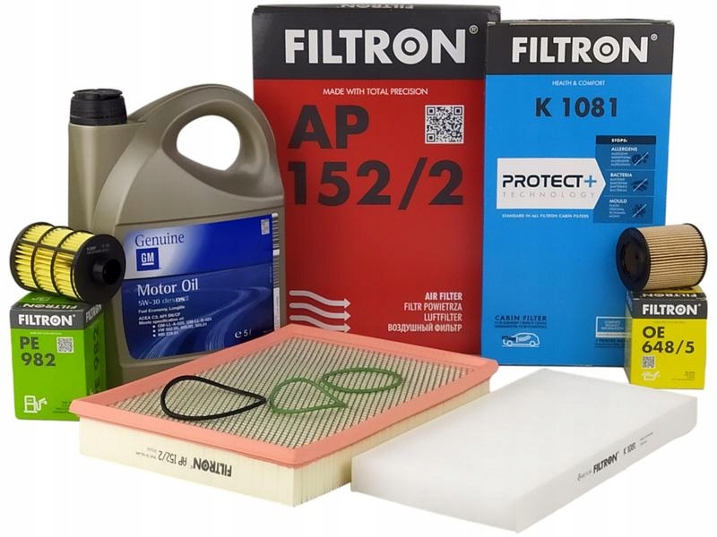 

Filtron Filtry+olej 5W30 5L Opel Vectra C 1.9 Cdti