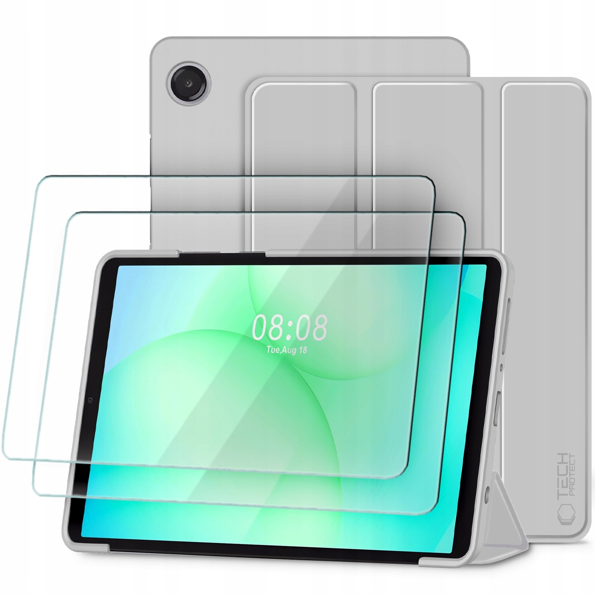 Składane Etui Cover Do Galaxy Tab A9 A11 8.7" 2-PAK Szkło