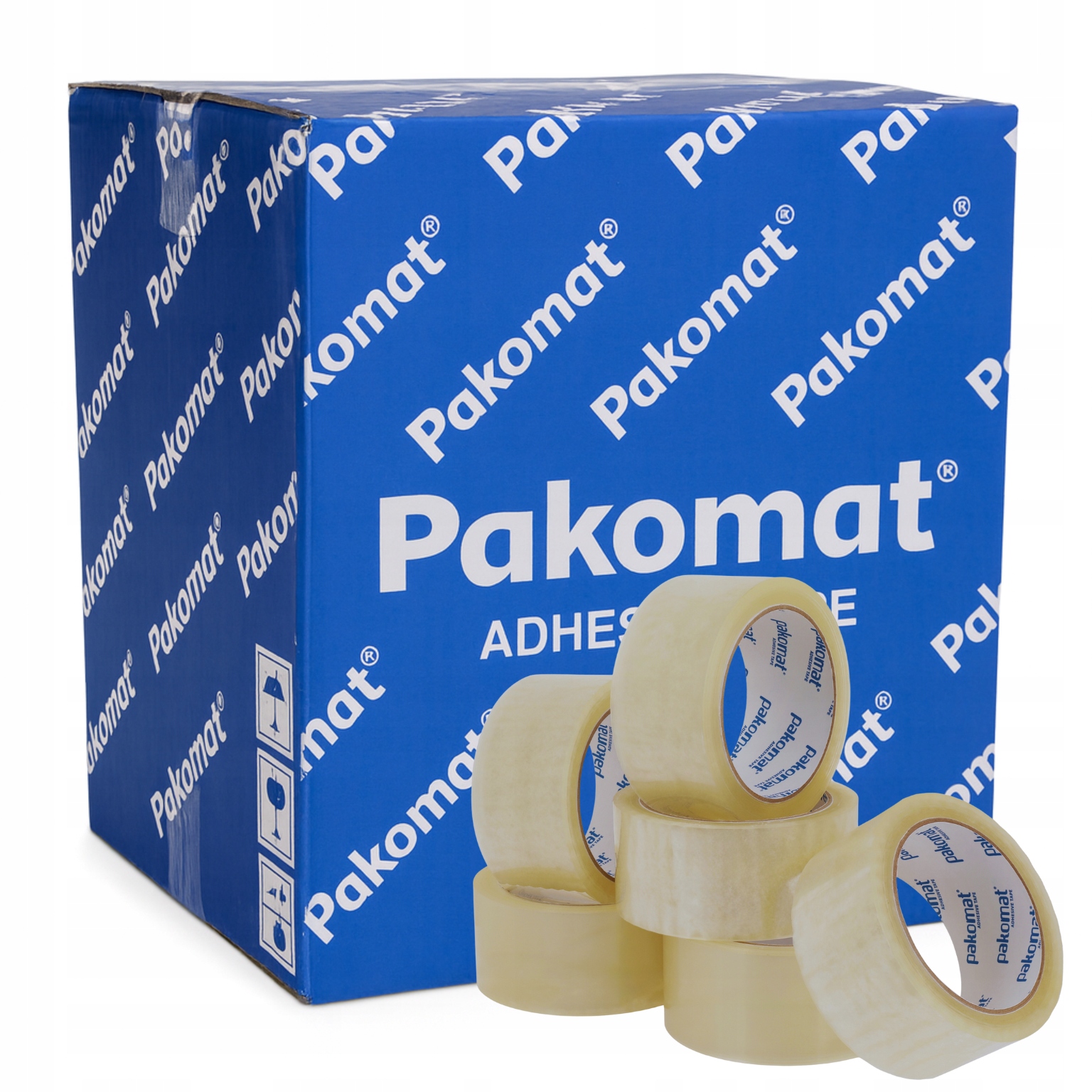 Taśma pakowa Zestaw 24 szt przezroczysta samoprzylepna 48x100y Pakomat klej