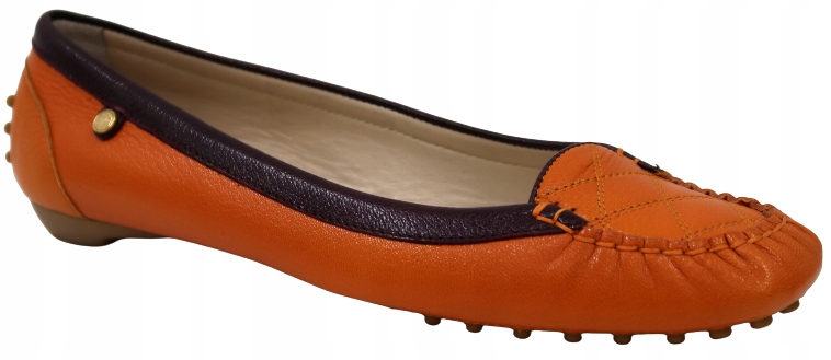 MOKASYNY ESCADA SPORT 026621 POMARAŃCZOWE r.39,5