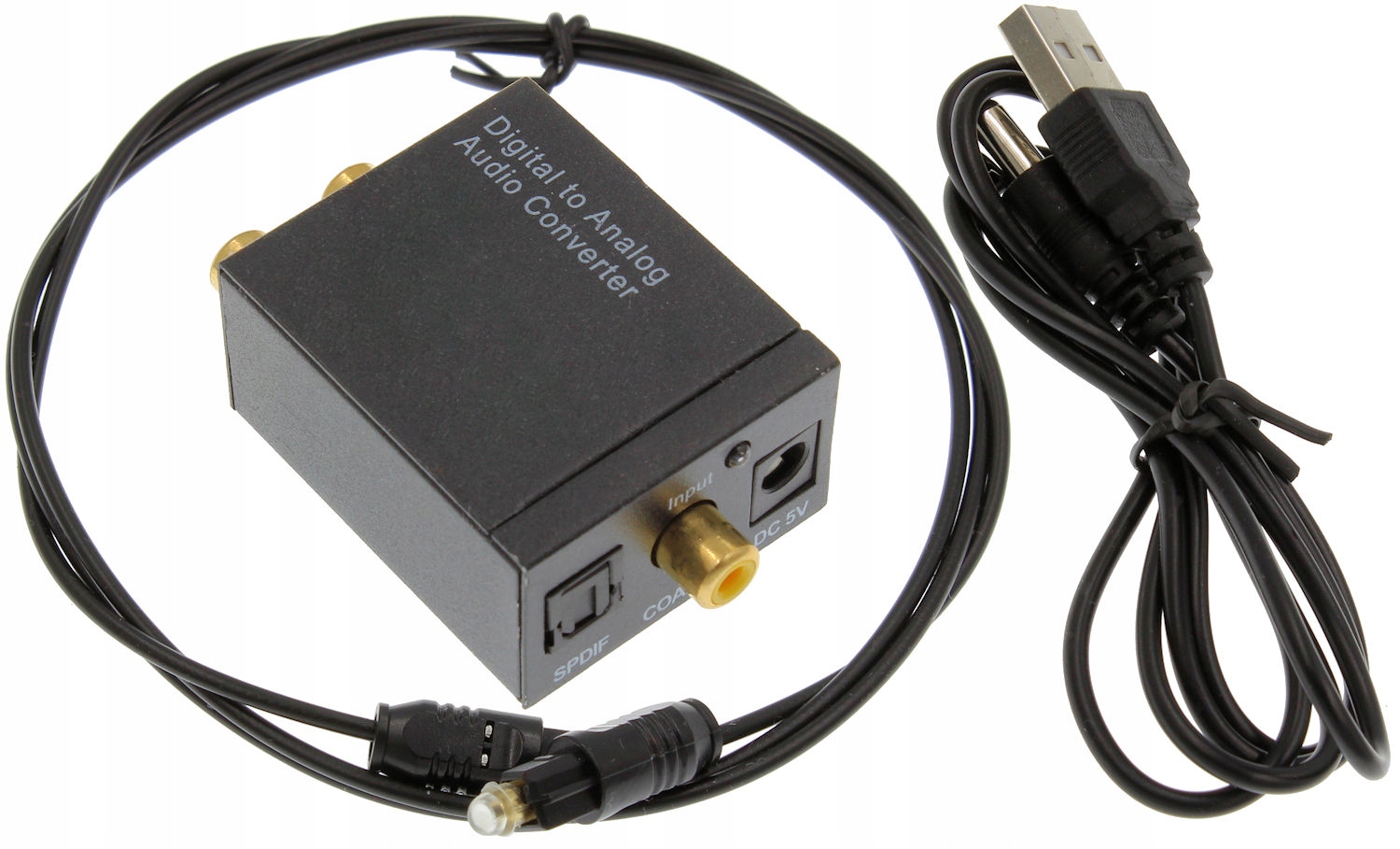 Konwerter Digital to Analog Toslink RCA Słuchawki Kod producenta RCA1 YQ-5