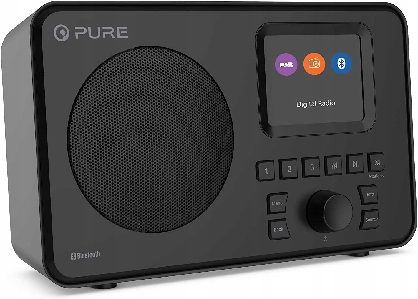 Radio Cyfrowe przenośne DAB+ FM Bluetooth PURE Model ELANONEBK