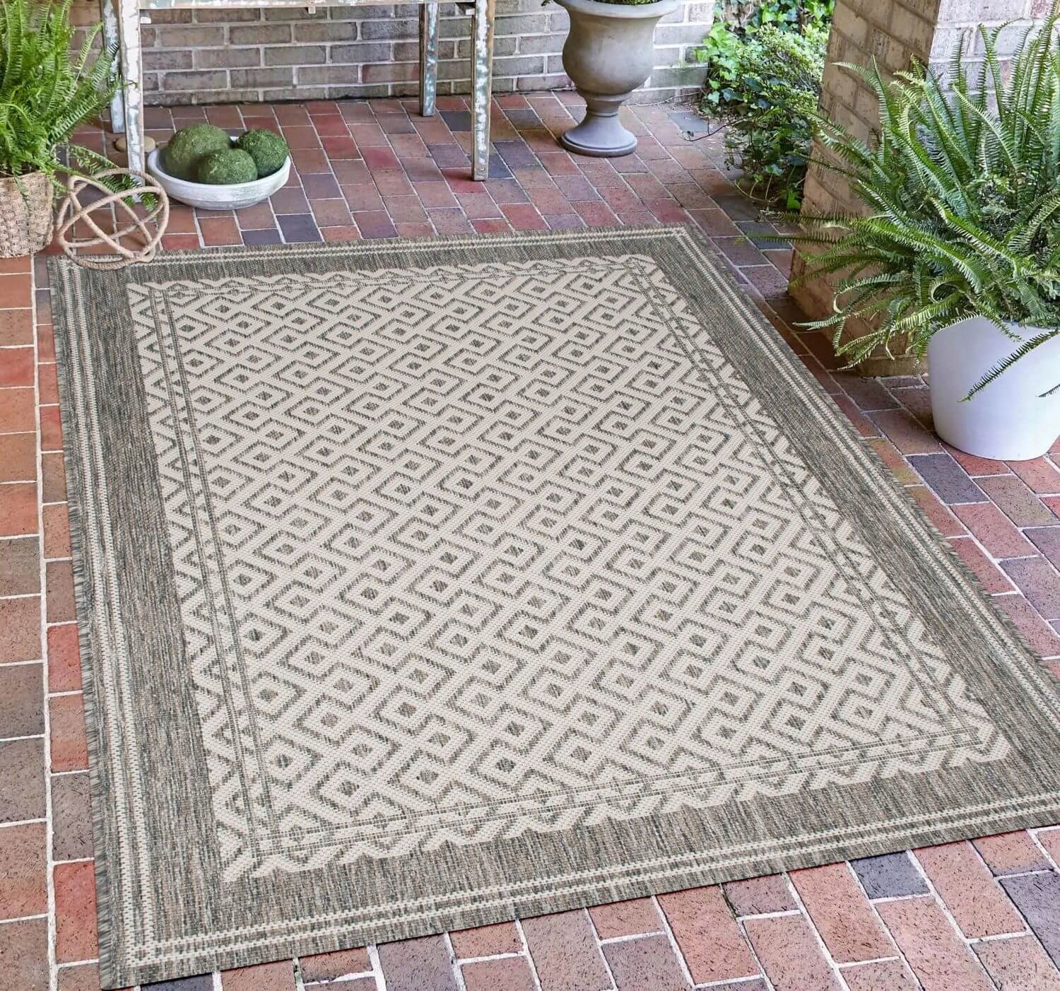 DYWAN ZEWNĘTRZNY TARASOWY OGRODOWY NA TARAS BALKON SZNURKOWY MATA 60X100 Rodzaj płaskotkany