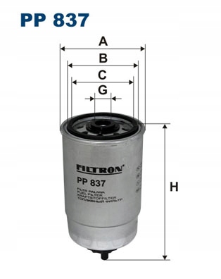 

Filtron Pp 837 filtr paliwa