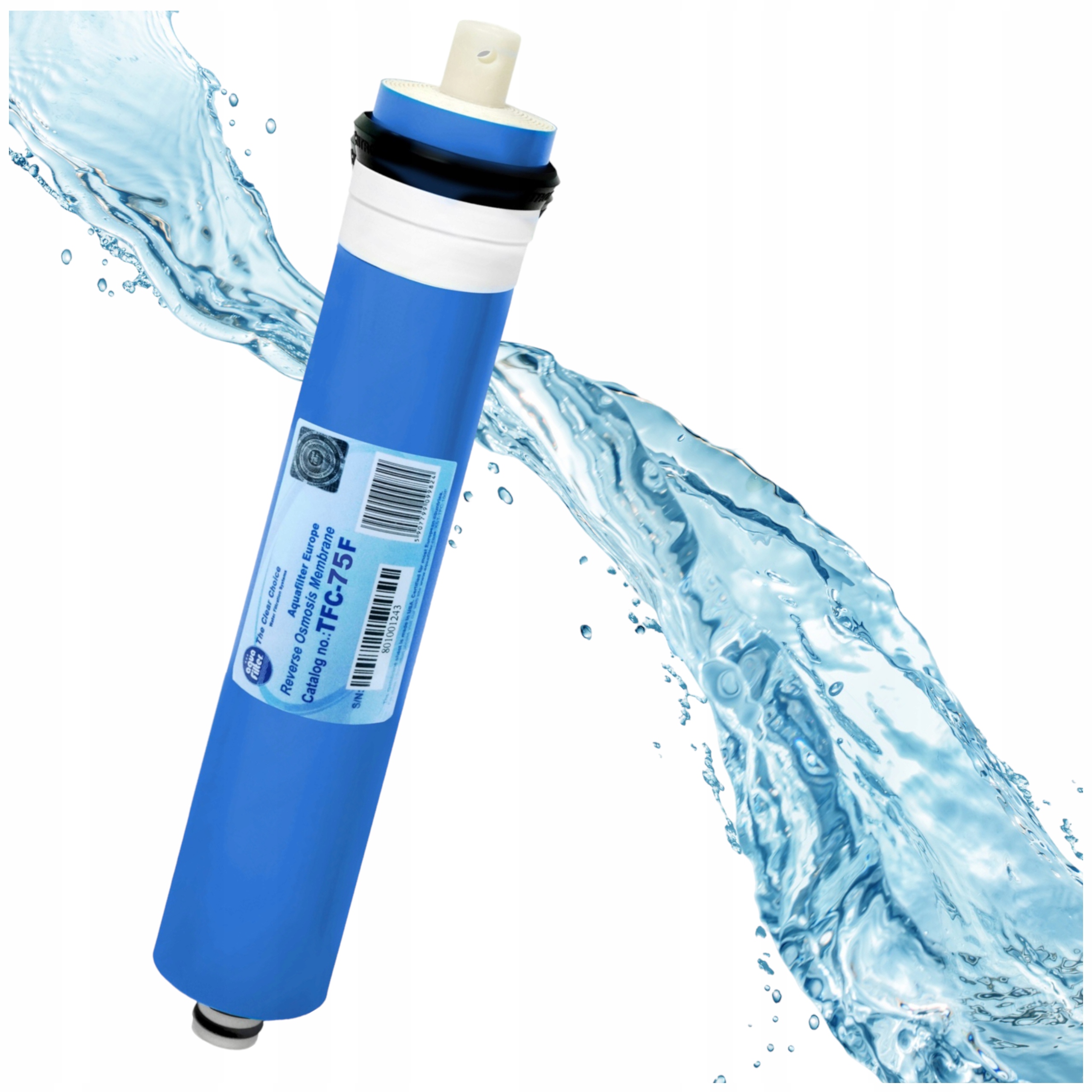TFC-75F Membrana Aquafilter Osmoza Ro 75GPD Filtracja Osmotyczna Wody Wkład